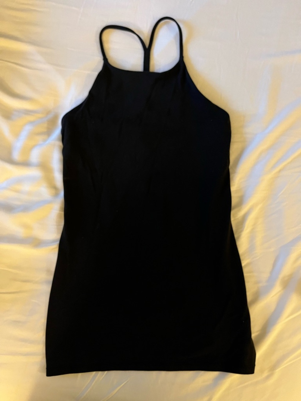 lululemon athletica Black High-Neck Racerback Tank nulu material